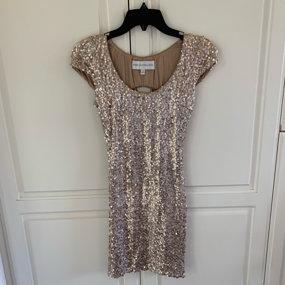 Sparkly gold dress